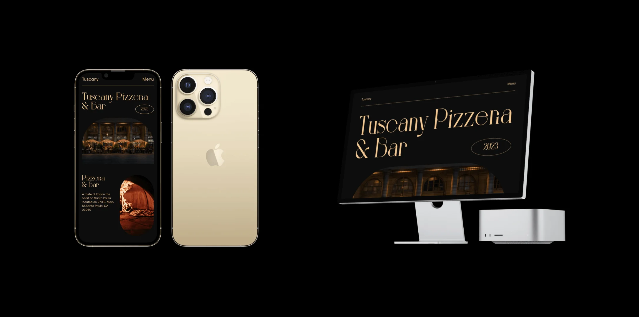 mockup for laptop and phone tuscany